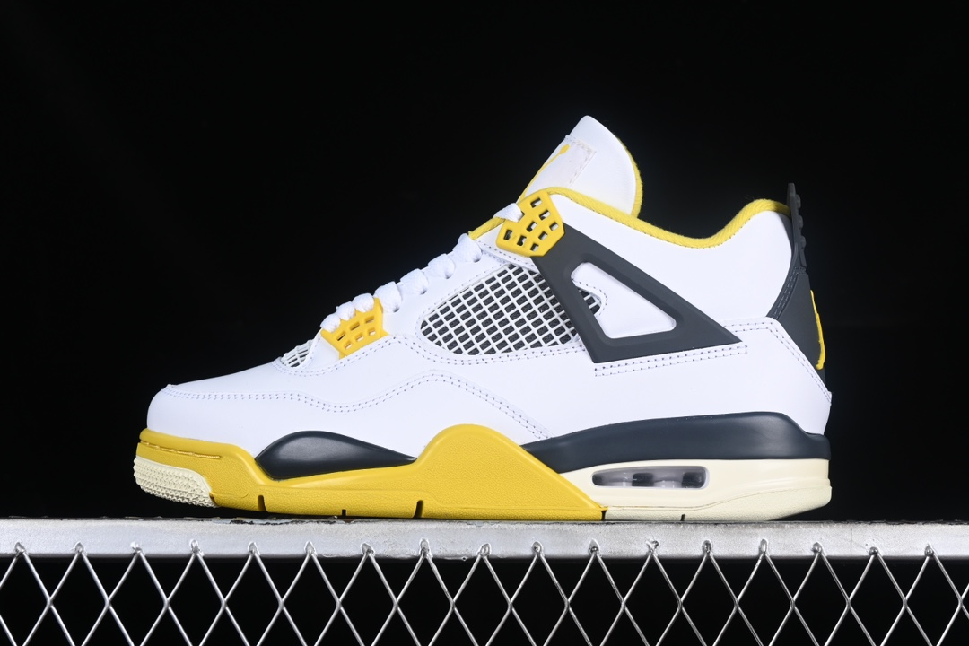 AJ4 White Yellow Thunder God