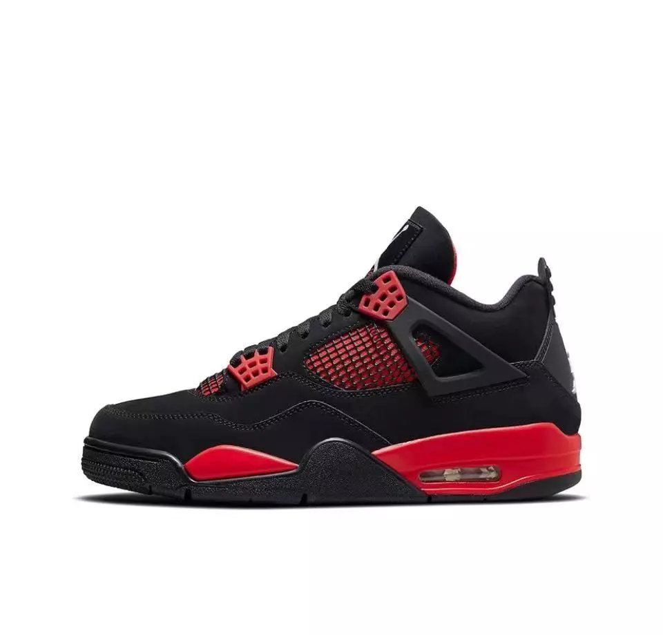 AJ4 Black and Red Thunder God