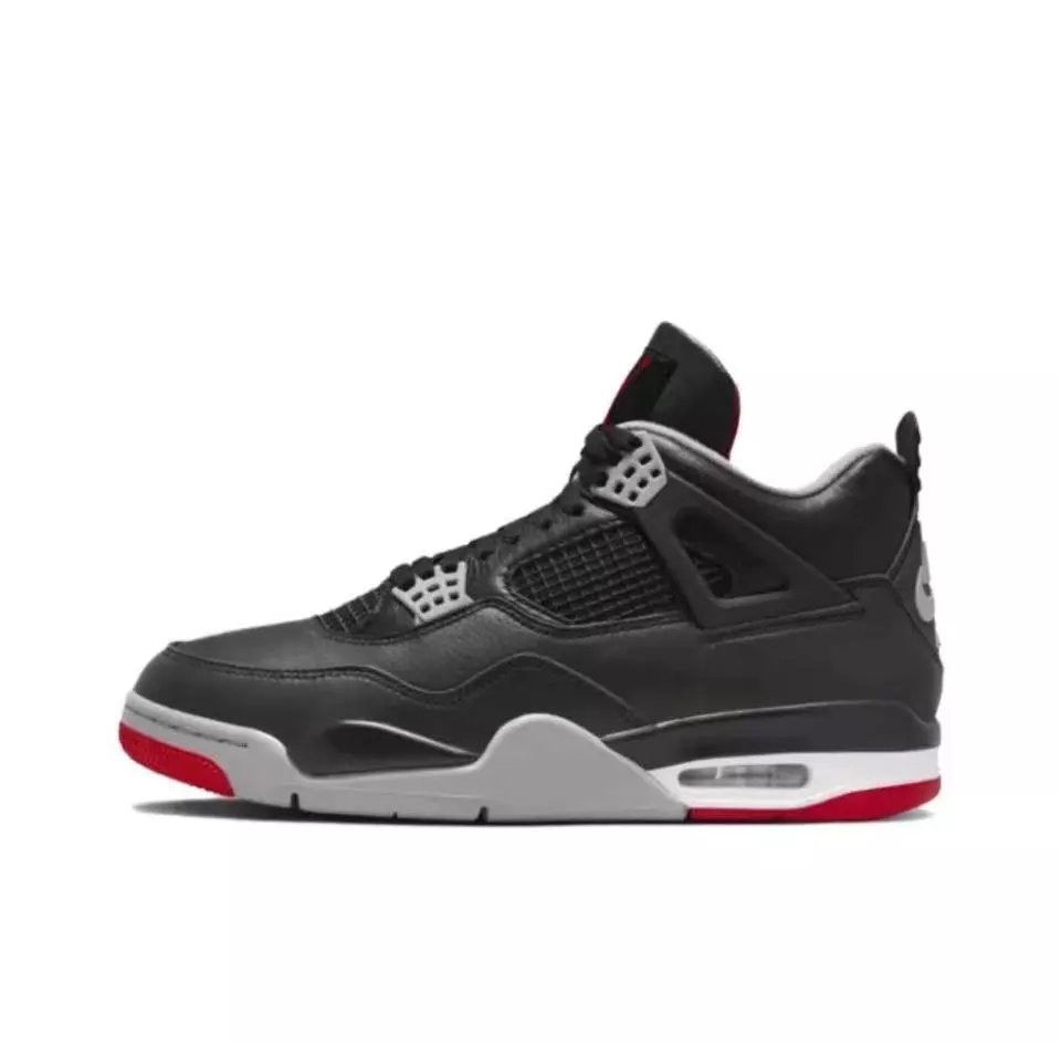 AJ4 leather black red FV5029-006