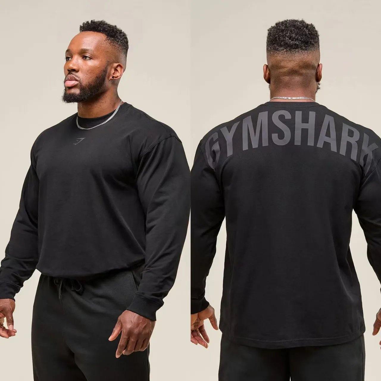 Gymshark Black Long Sleeve T-Shirt