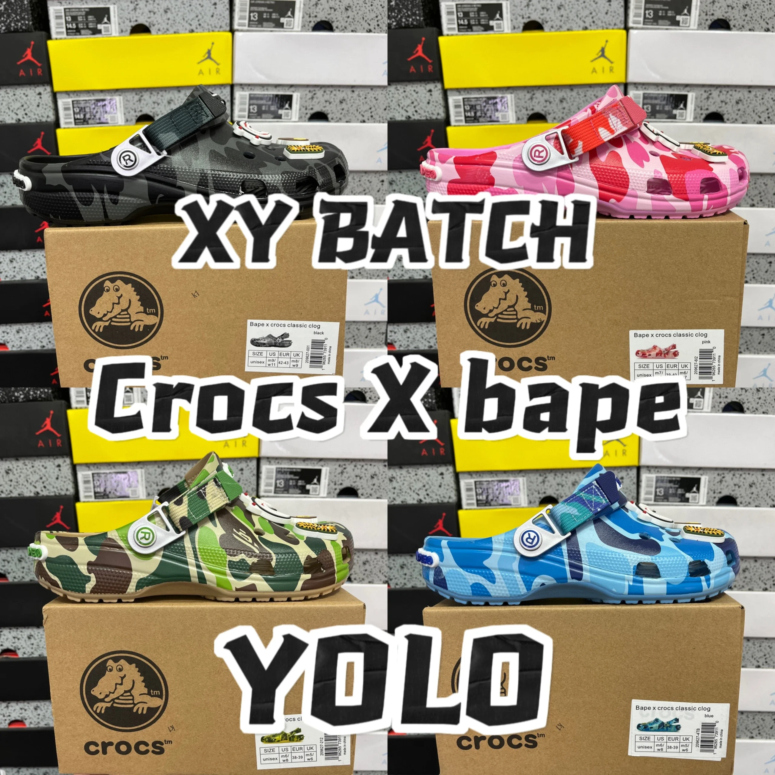 bapestar crocs