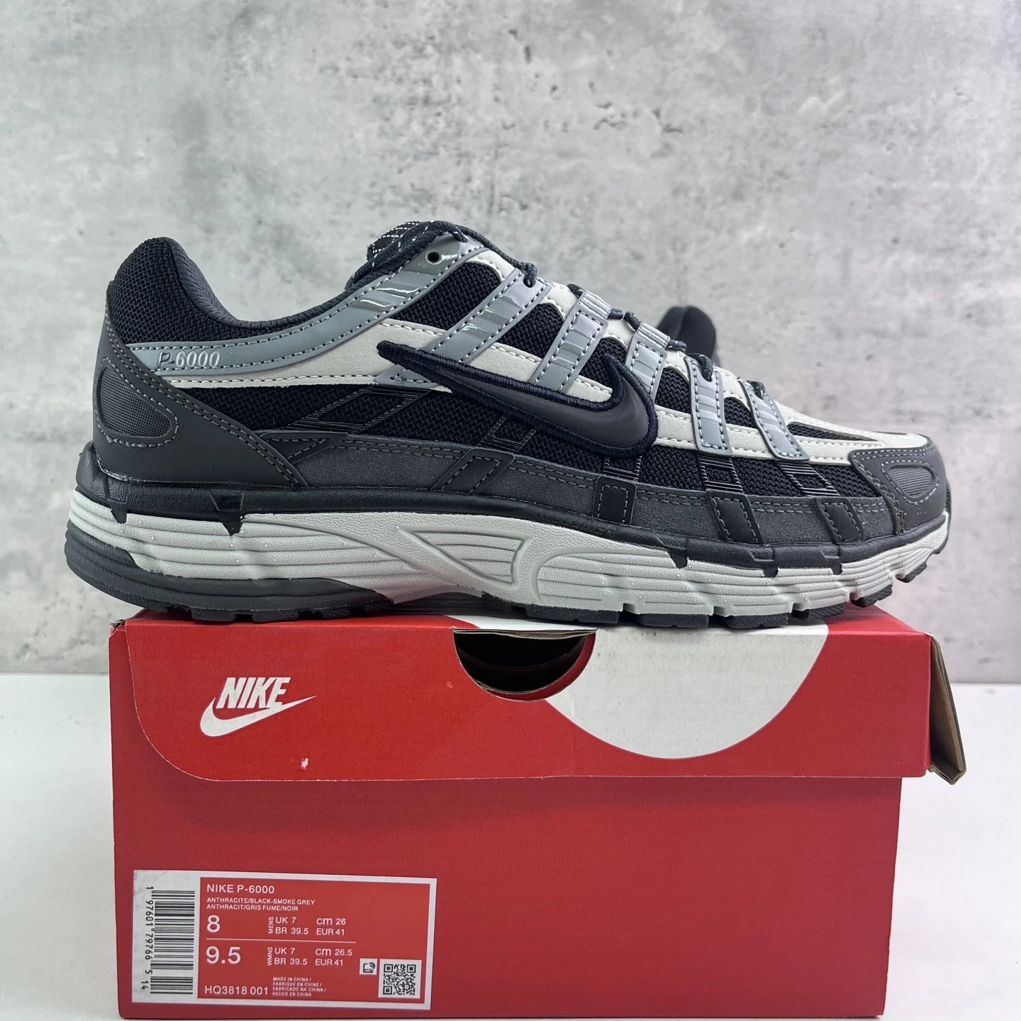 Black Grey HQ3818-001 36-46