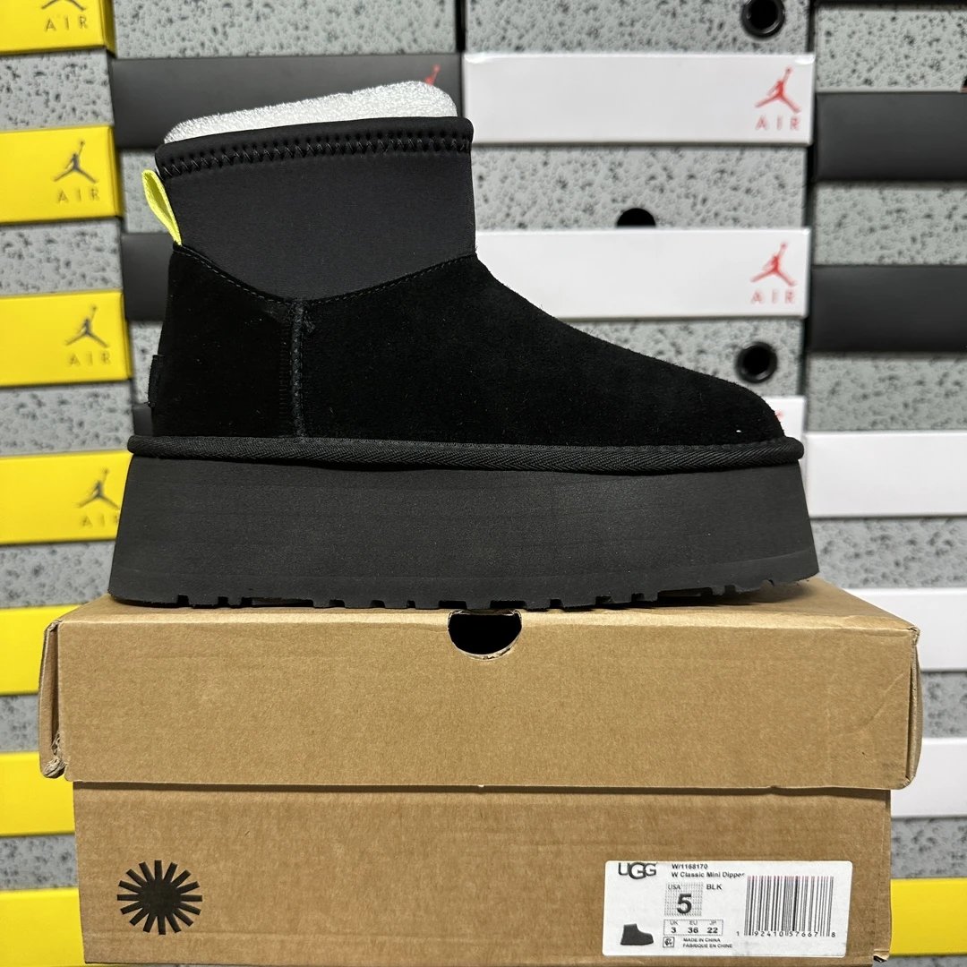 弹力中帮 黑色 1168170 35-40