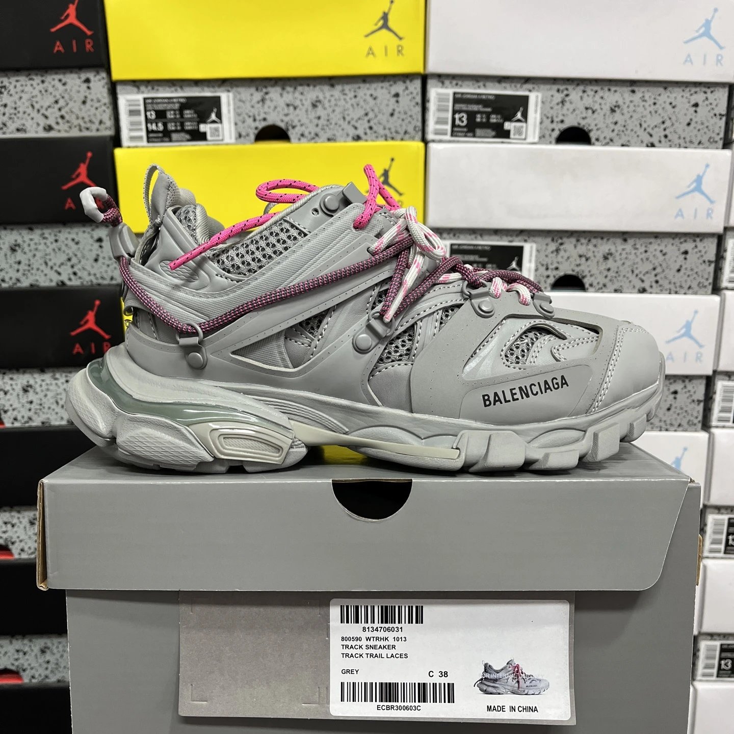 Lace-up Track Gray 1013