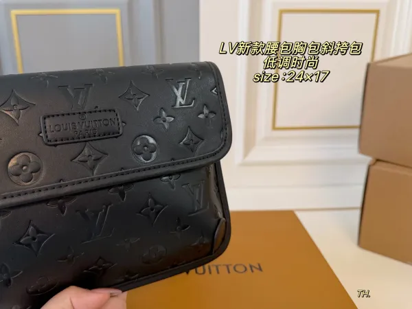 Louis Vuitton Monogram Empreinte Belt Bag Black Crossbody Bag - 9