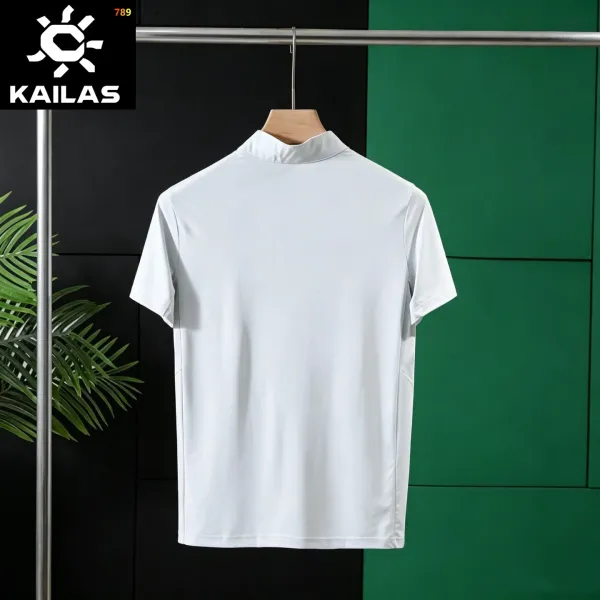Design Kailas Half-Zip Performance T-Shirt Black Tops - 8