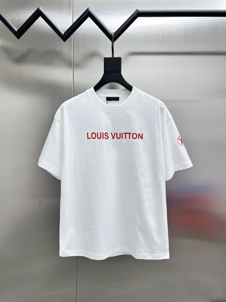 Louis Vuitton Logo Print White T-Shirt - 1