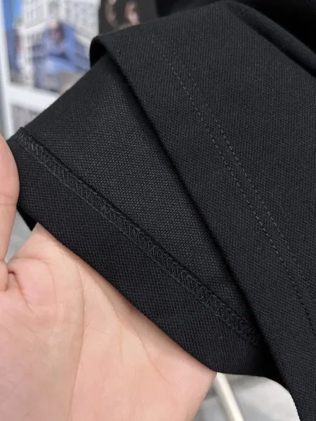 Louis Vuitton Marque L.VUITTON Déposé Polo Black Polo Shirt - 22