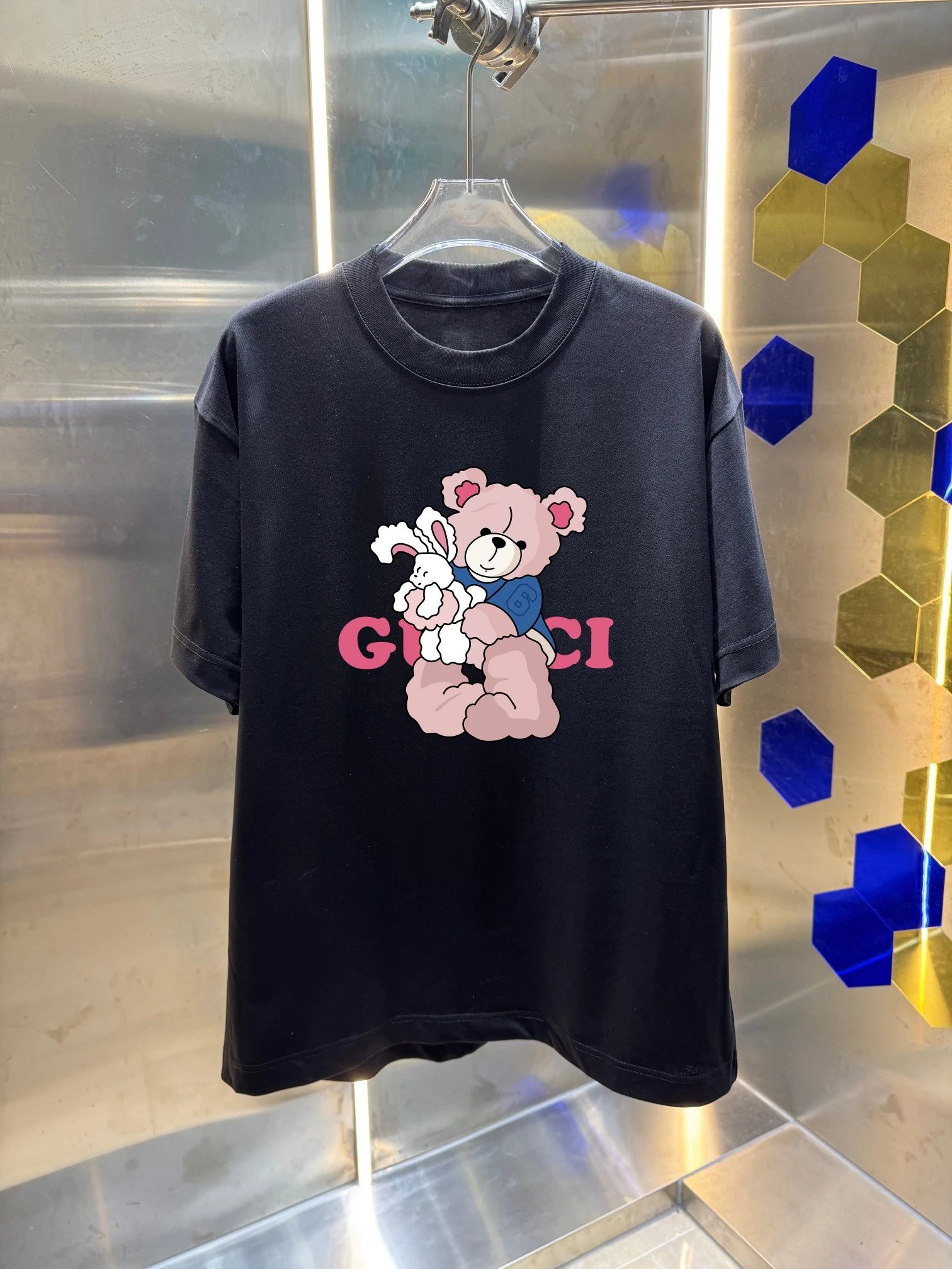 Gucci Bear and Bunny Graphic T-Shirt White - 6