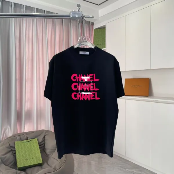 Chanel Chanel vs Chanel Perfume Graphic T-Shirt Black - 1