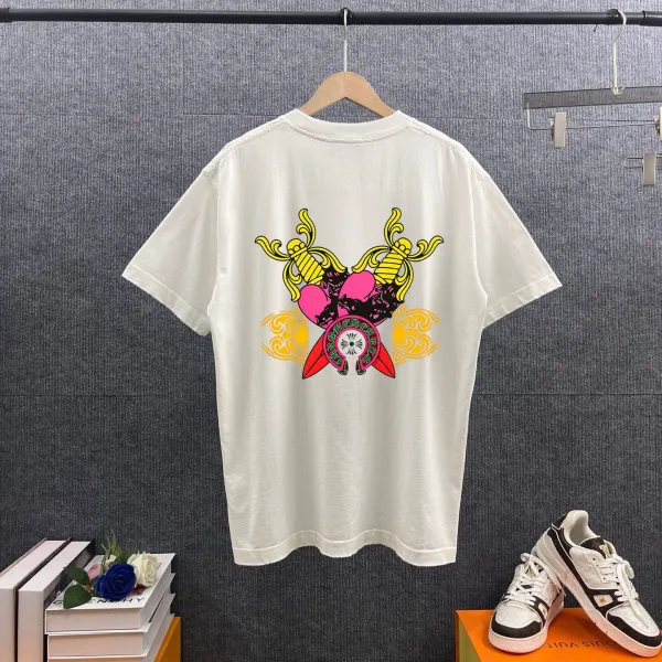 Design Graphic Print Oversized T-Shirt White - 1