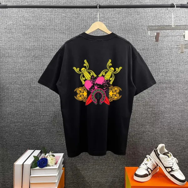 Chrome Hearts Cross Swirl Print Pink T-Shirt - 21