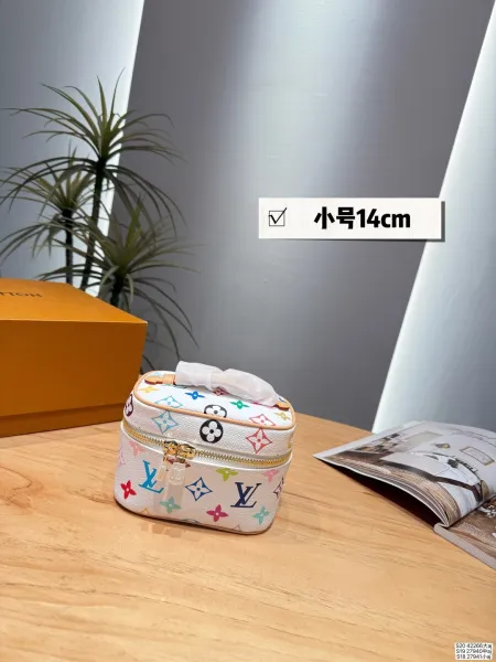 Louis Vuitton Multi-Color Monogram Mini Cosmetic Case White Clutches - 1