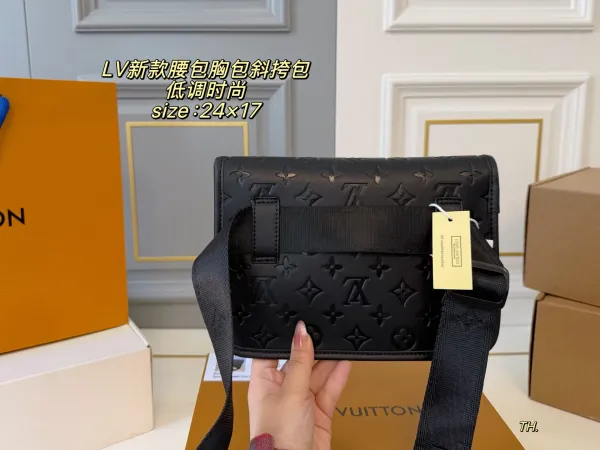 Louis Vuitton Monogram Empreinte Belt Bag Black Crossbody Bag - 10