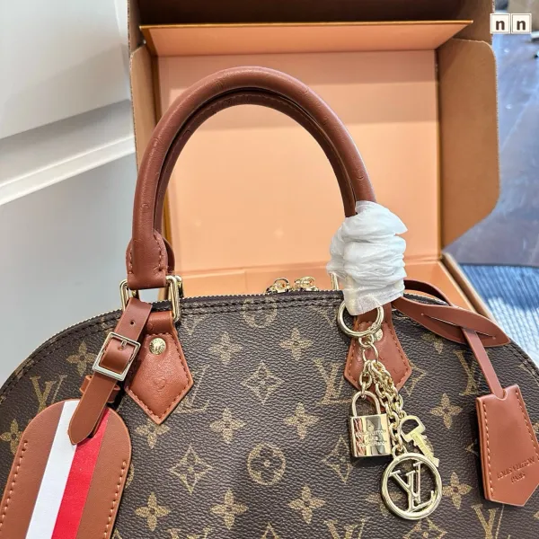 Louis Vuitton Alma BB Monogram Canvas Brown and Tan Handbag - 15