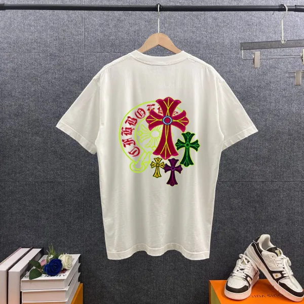 Chrome Hearts Cross Motif Graphic T-Shirt White - 1