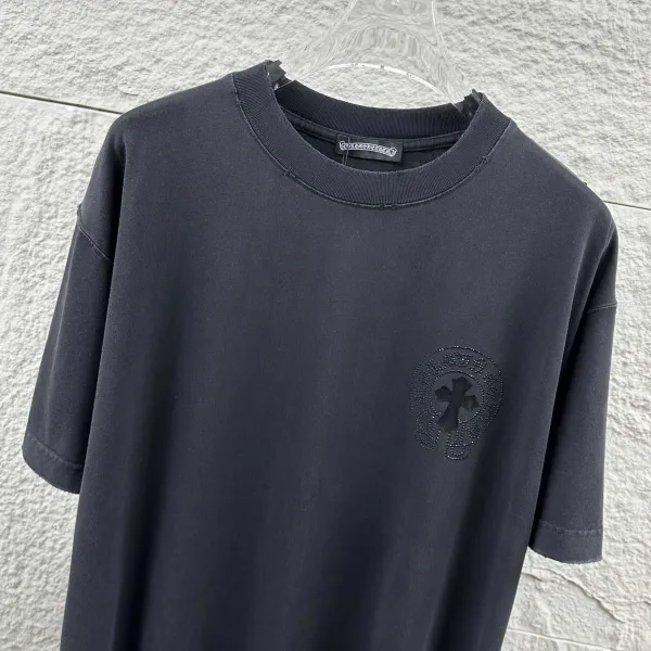 Chrome Hearts Cross Swirl Print Pink T-Shirt - 66