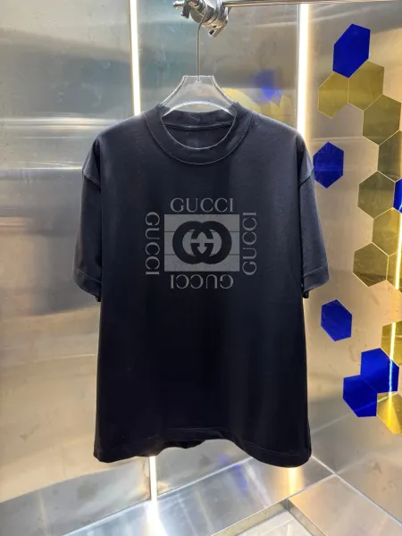Gucci Logo-Print Oversized T-Shirt Black - 1