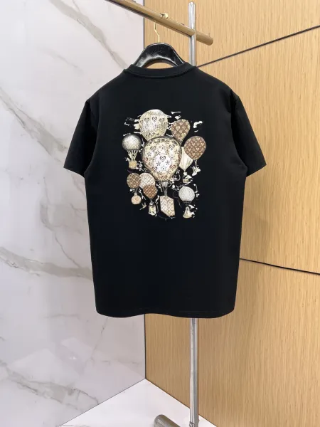 Louis Vuitton Monogram Icons T-Shirt Black - 4