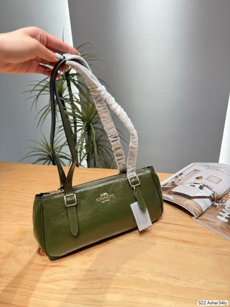 Coach Mini Bowery Bag Olive Green Handbag - 1