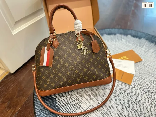Louis Vuitton Alma BB Monogram Canvas Brown Handbag - 1