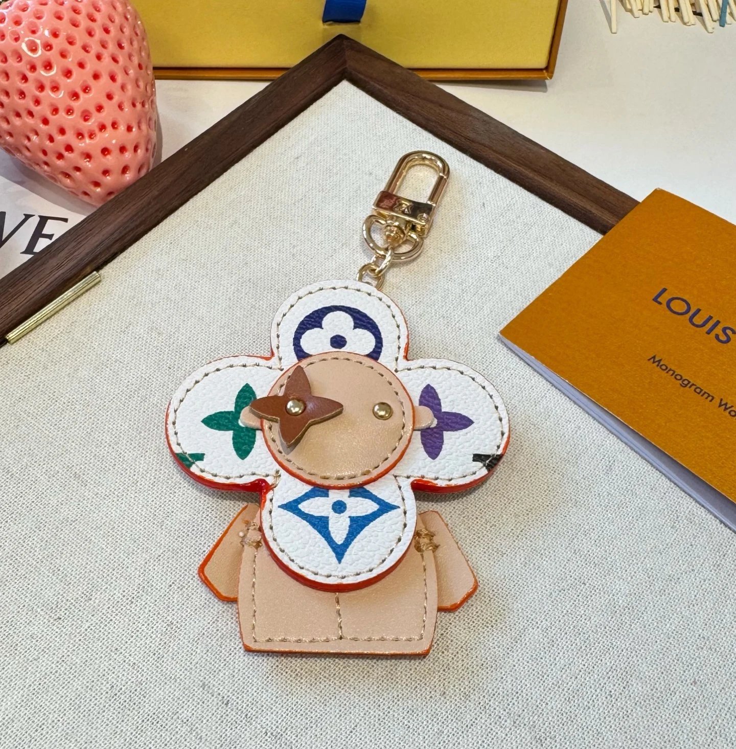 Louis Vuitton Monogram Multicolor Flower Charm Keychain Accessories - 11