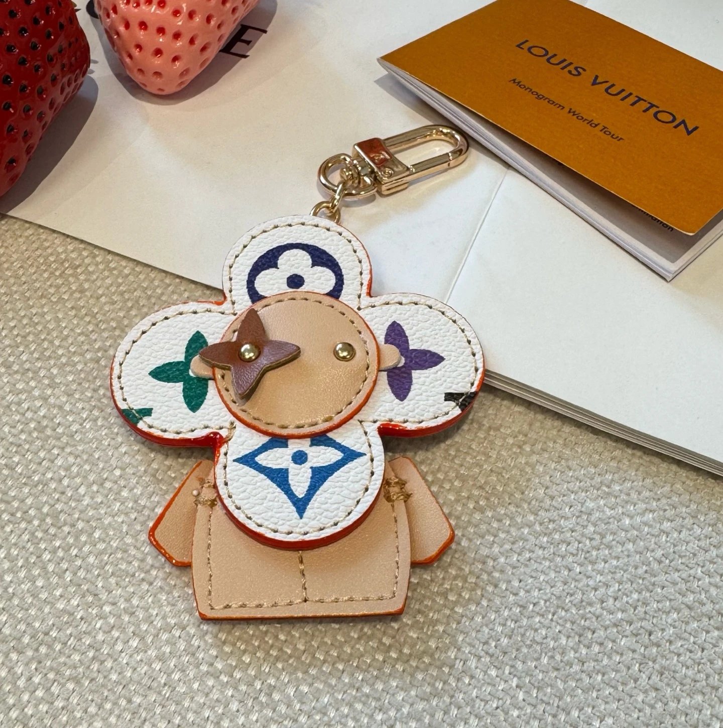 Louis Vuitton Monogram Multicolor Flower Charm Keychain Accessories - 8