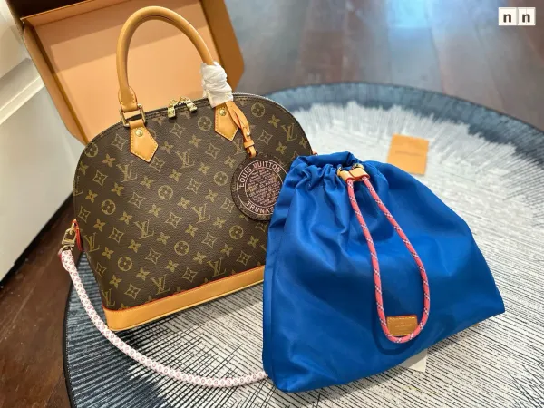 Louis Vuitton Alma BB Monogram Canvas Brown and Tan Handbag - 5