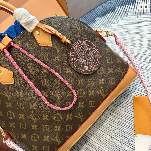 Louis Vuitton Alma BB Monogram Canvas Brown and Tan Handbag - 4