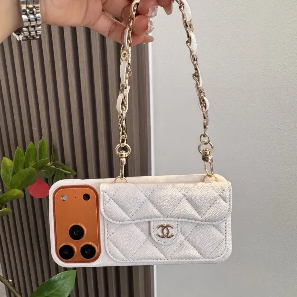 Gucci GG Marmont Phone Case with Card Holder Beige Canvas Phone Case - 40
