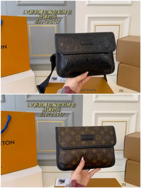 Louis Vuitton Monogram Empreinte Belt Bag Black Crossbody Bag - 2