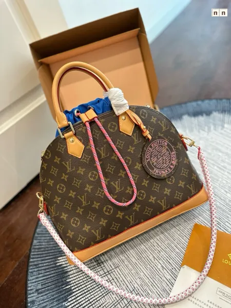 Louis Vuitton Alma BB Monogram Canvas Brown and Tan Handbag - 3