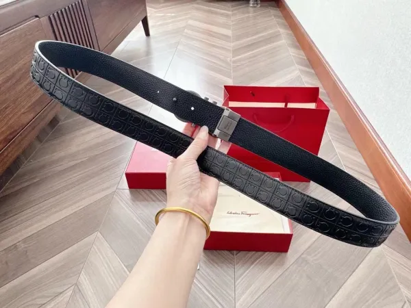 Louis Vuitton Damier Graphite Automatic Buckle Belt Black - 25