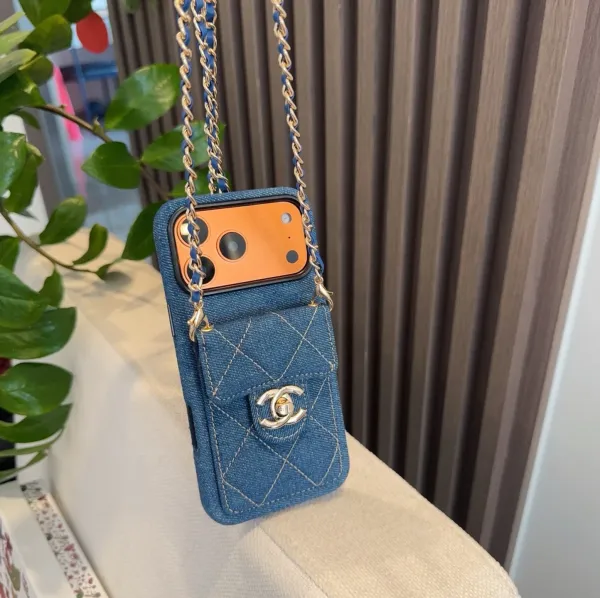 Prada Saffiano Leather Phone Case with Card Holder and Mini Crossbody Strap in Red Phone Accessories - 20
