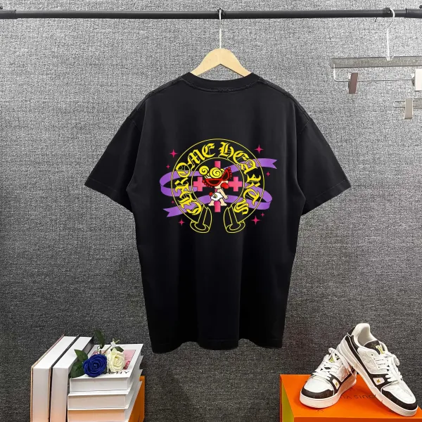 Chrome Hearts x Play Comme des Garçons One Heart Graphic Black T-Shirt - 1
