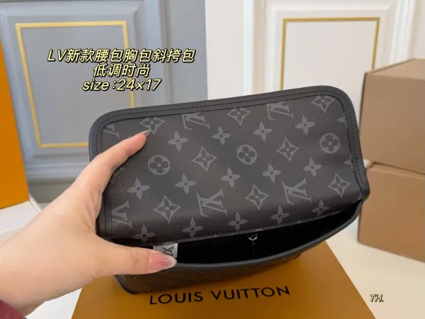 Louis Vuitton Monogram Empreinte Belt Bag Black Crossbody Bag - 13