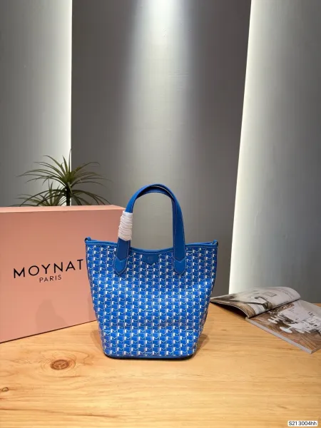 Design Moynat M Bag Blue Monogram Tote Bag - 1