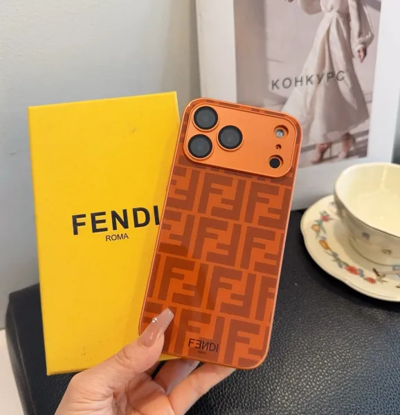 Fendi FF Logo Orange Phone Case - 1