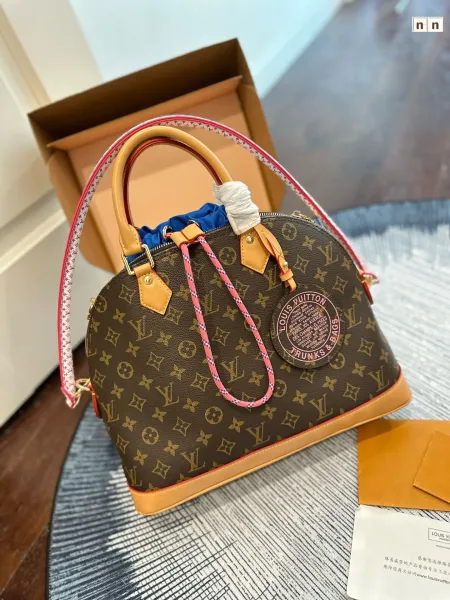 Louis Vuitton Alma BB Monogram Canvas Brown and Tan Handbag - 8