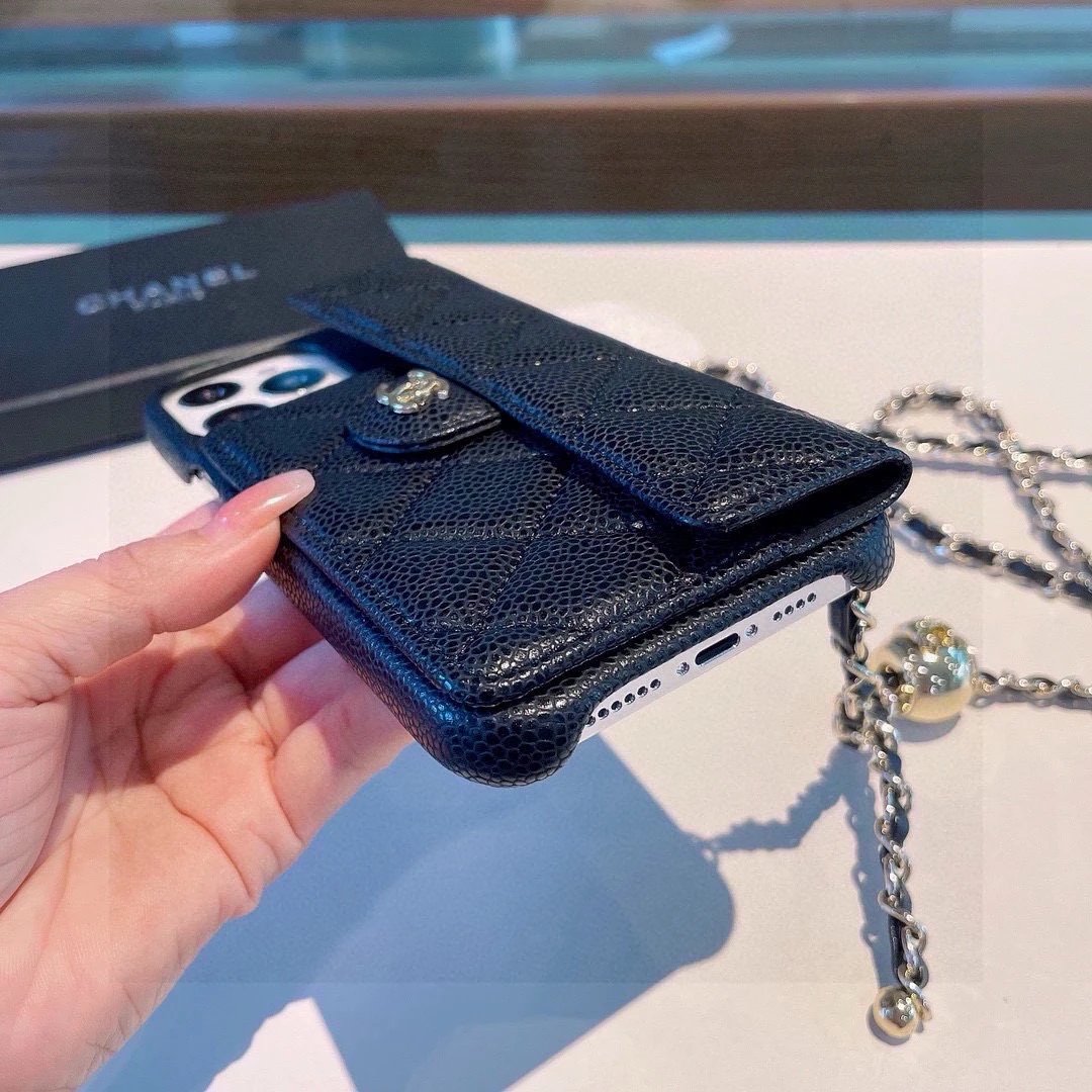 Prada Saffiano Leather Phone Case with Card Holder and Mini Crossbody Strap in Red Phone Accessories - 53