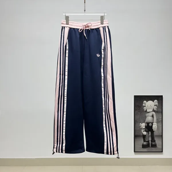 Adidas Originals Track Pants Beige with Black Triple Stripes Sweatpants - 4