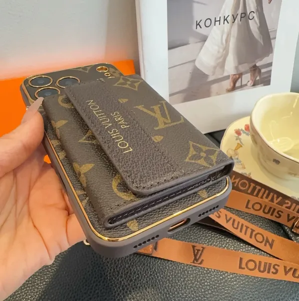 Gucci GG Marmont Phone Case with Card Holder Beige Canvas Phone Case - 11