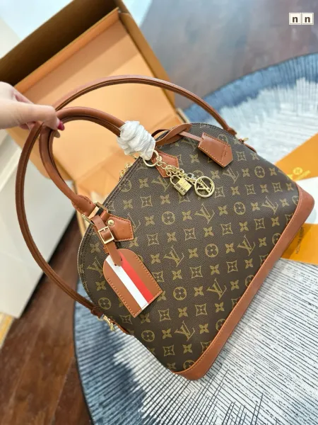 Louis Vuitton Alma BB Monogram Canvas Brown and Tan Handbag - 12