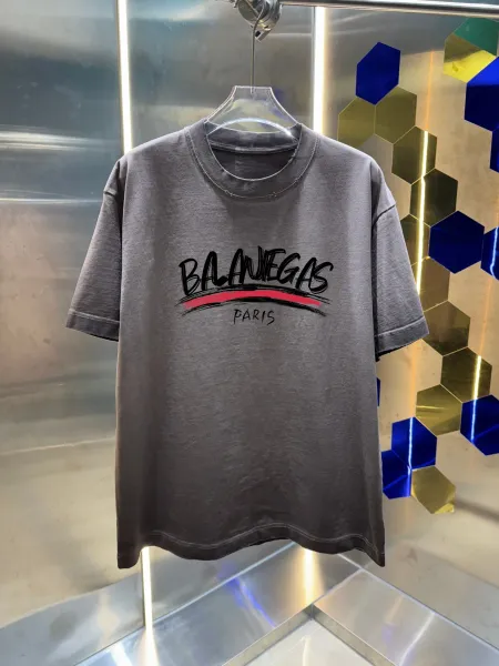 Balenciaga Balanegas Paris Gray T-Shirt - 1