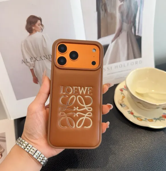 Loewe Puzzle Phone Case Cognac Orange Phone Case Phone Accessories - 1