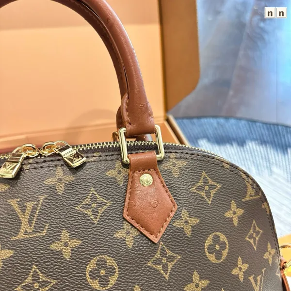 Louis Vuitton Alma BB Monogram Canvas Brown and Tan Handbag - 17