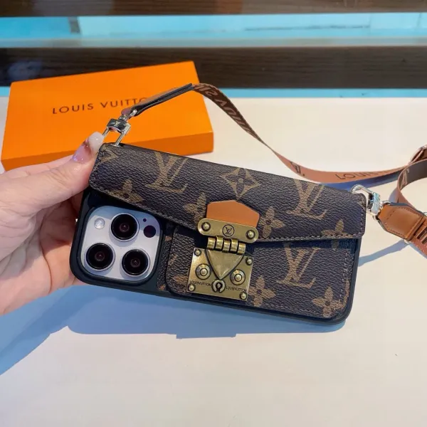Gucci GG Marmont Phone Case with Card Holder Beige Canvas Phone Case - 30