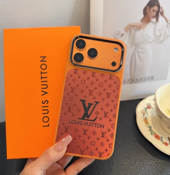 Louis Vuitton Monogram Orange Phone Case for iPhone - 1