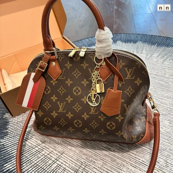 Louis Vuitton Alma BB Monogram Canvas Brown and Tan Handbag - 13
