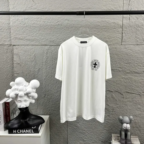 Chrome Hearts Cross Swirl Print Pink T-Shirt - 67